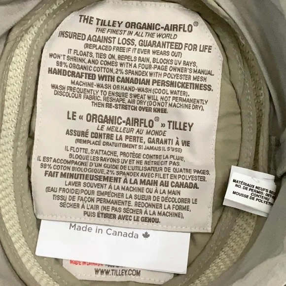Tilley T5MO AIRFLO ORGANIC hat - Khaki/Olive